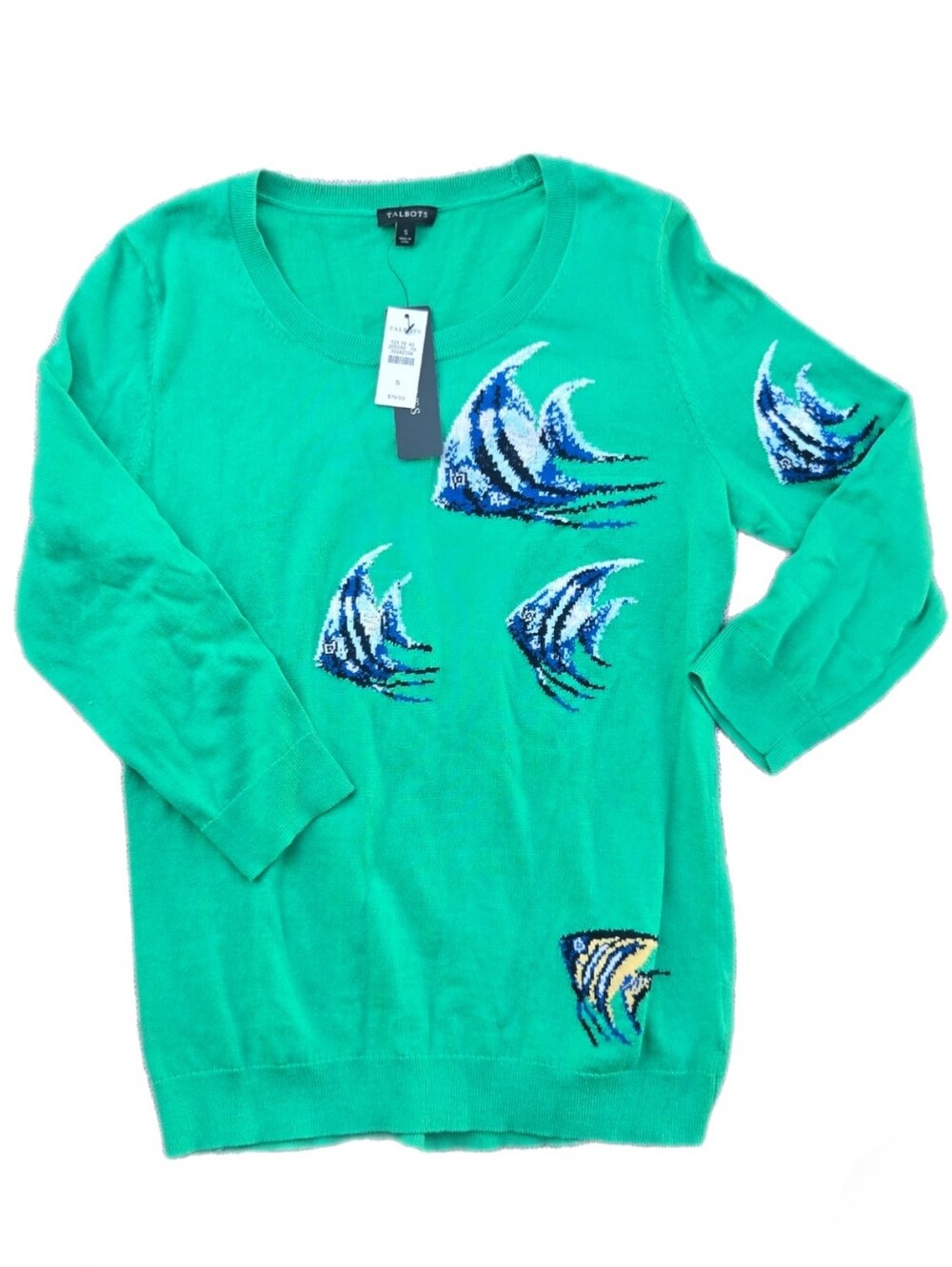 Talbots Angelfish Crewneck Sweater - Picture 7 of 9